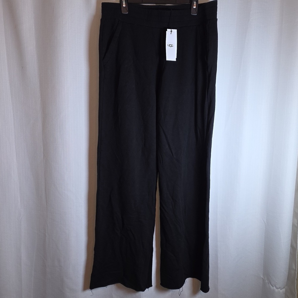 UGG RTW Wide Leg Black Sweatpants Sz XL Lounge Comfy Cozy Baggy